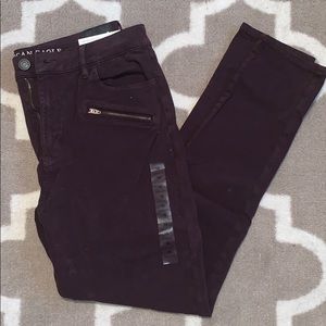 American Eagle Hi-Rise Zipper Pocket Jeggings